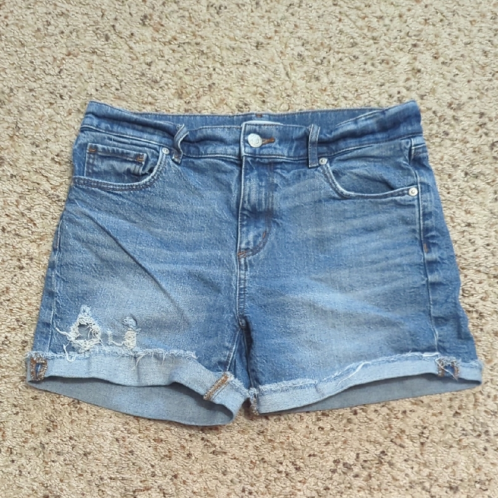Women's Loft Blue Denim Shorts, Size 0/25